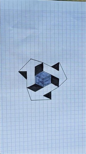 viral 3D Illusion drawing #3d #art #drawing #shortvideo