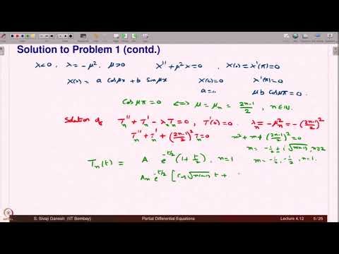 Tutorial on Separation of variables method for wave equation #swayamprabha #ch38sp