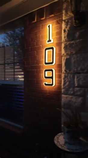 9 Inch Solar Lighted House Numbers#housedesign
