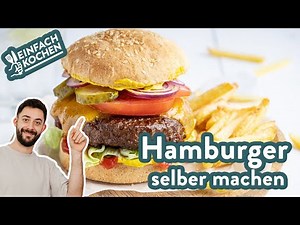 Hamburger selber machen 🍔 😋 | leckere Burger 😍 | Einfach Kochen