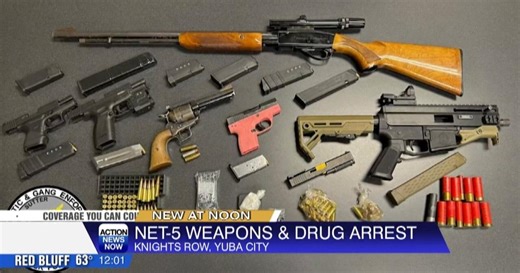 Yuba City task force arrests felon with guns and cocaine