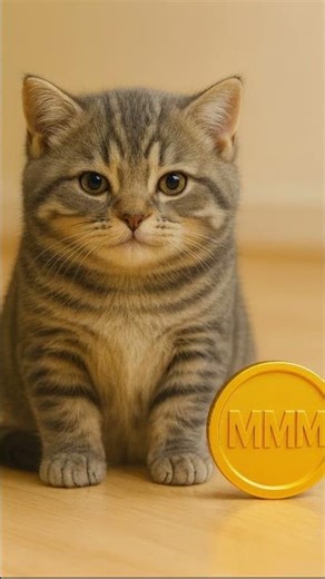 Watch the Baby Crypto-Cat Grow 🐱💰 | MMM Coin #crypto #memecoin #cryptocat