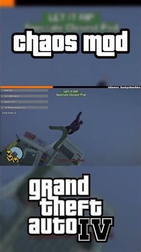 Chaos Mod is Insane! #gta #gta4 #gtaiv #gaming #mod