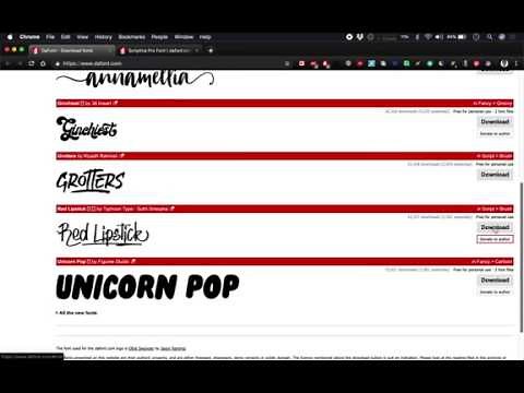 LaTeX : Changing fonts. Installing new fonts from the internet.