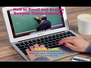 How to Join and Access Swayam Online Courses for B.Ed and M.Ed Students - Video tutorial in Tamil
