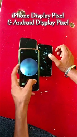 iPhone Display Pixel Vs Android Display Pixel 🔬 Super Microscope Se Zoom Test