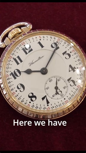 The Hamilton 992 pocket watch was one of the most popular models of railroad watches ever produced. This one has been carefully restored by our team of in-house watchmakers. | Kalmar Antiques Pty Ltd.