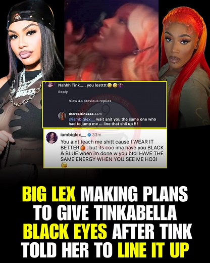 Big Lex is not done with Tinkabella 👀 After Tinka told her to “line it up,” Lex is now promising to leave her with two black eyes the next time they meet 😳 #BigLex #Tinkabella #BaddiesUSA | All About The Tea