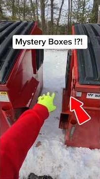 I found 3 boxes full of merchandise dumpster diving!?! #dumpsterdiving #mysterybox