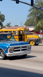 Slammed School Bus at Cruisin’ The Coast #sickslammedtrucks #slammedtrucks #cruisinthecoast | SICK Slammed Trucks