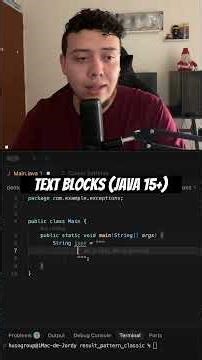 Los texts blocks en #java, son maravillosos #programming