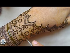 Step by step back hand mehndi || newly bride henna || mehndi by shiri || back mehndi #engagement