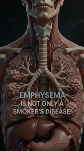 Emphysema in Smokers vs Non-Smokers #medical