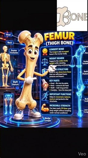 All about FEMUR (thigh bone) #Femur #ThighBone #Anatomy #HumanAnatomy #MBBS #ai #trending