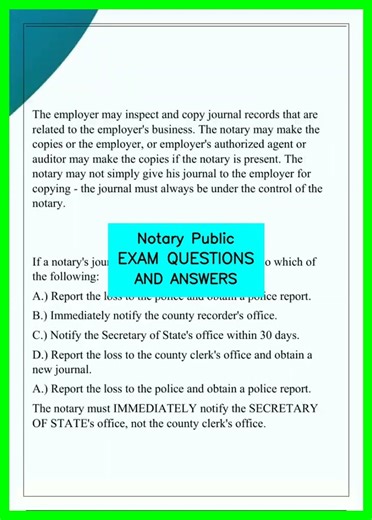 Notary Public EXAM QUESTIONS AND ANSWERS video