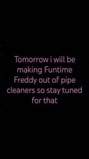 Making Funtime Freddy out of pipe cleaners tomorrow #pipecleanercraft #fivenightsatfreddys