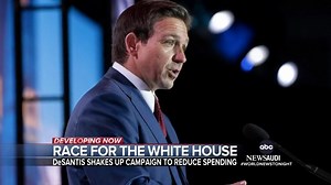 43K views · 659 reactions | Florida Gov. Ron DeSantis is shaking up his campaign just weeks after it launched as he struggles to close the gap with Donald Trump. Rachel Scott has more on what quarterly fundraising numbers reveal in the race for the White House. https://abcnews.go.com/elections | ABC World News Tonight with David Muir | Facebook