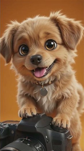 The Cutest 3D Dog Pose Ever! 📸✨