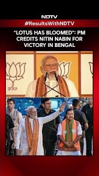 “Lotus Has Bloomed”: PM Credits Nitin Nabin For BJP’s Victory In First Poll Under His Leadership