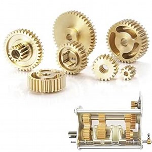 7PCS Brass Motor Gearbox Gear Set for 1/14 Tamiya RC Car Tow Drag Trailer Truck Man Scania Upgrade Parts