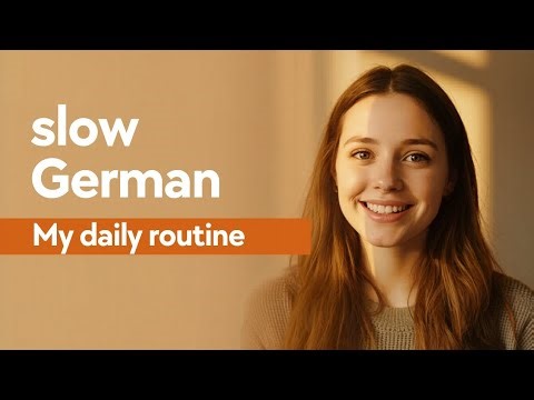 My morgen routine | slow German listening practice for beginners (A2)