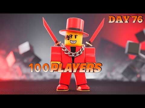 100 Players vs The Glass Bridge | Roblox Squid Game