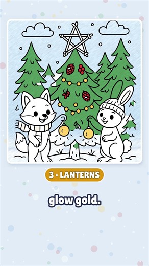 Watch this Christmas coloring page come to life! 🎄🖍️ Color along #shorts