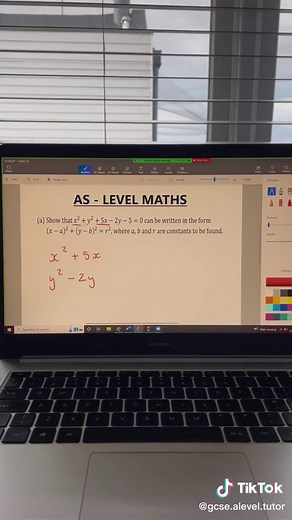 A LEVEL MATHS - Equation of a circle with non-origin centre. #alevelmaths #alevels #aslevels #aslevelmaths #mathsrevision #alevelmathsrevision