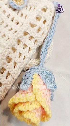 👆Bag Rose Charm | Full Step-by-Step Tutorial Uploaded!🌹 Bag Rose Charm