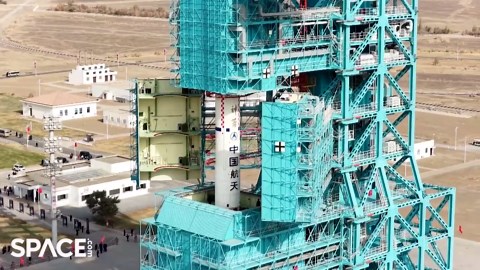 China Rolls Out Long March 2F Rocket For Shenzhou 21 Crew Launch