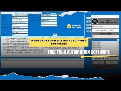 Form Filling Auto Typer Software For Mortgage | Mortgage Data Entry Form Filling Auto Typer Software