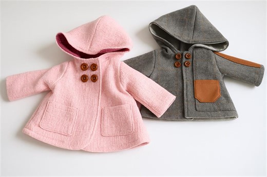 PDF Doll Coat Pattern: Hooded Lined Jacket for 12" & 18" Waldorf Dolls (instant Download) - Etsy