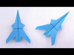 How to fold origami airplane that fly far - Paper folding origami plane - DIY and paper crafts