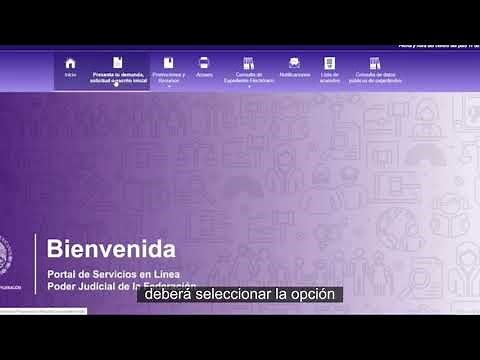 ¿Cómo presentar una demanda, solicitud o escrito inicial en línea?