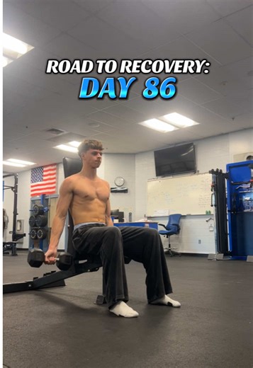 Day 86: weightroom🔑 #fyp #aclsurgery #roadtorecovery #hooper #followthejourney