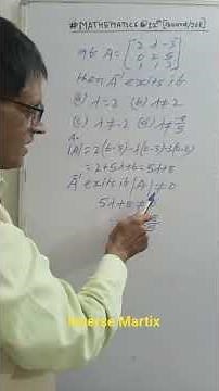 Inverse Matrix #class 12 maths