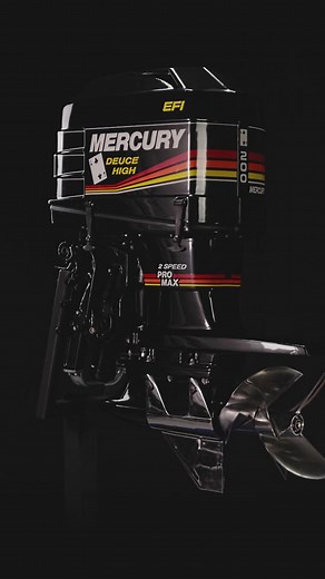 The Mercury Racing Deuce High outboard - the ultimate engineering feat. With a fuel-injected 200-horsepower V-6 ProMax EFI powerhead and advanced propulsion system, this engine was capable of maximum power. Its mid-section and gearcase were designed using the best of sterndrive and outboard hydrodynamic engineering, along with a clever prop clutching device. Despite its impressive features, the Deuce High faced marketing challenges due to its high-end hardware, which drove up its price. Only two