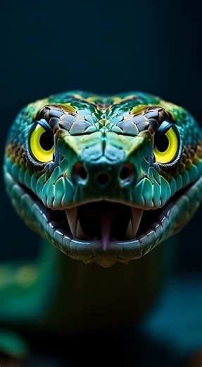 Deadly Gaze 👁️🔥 | Hyper-Realistic Snake Close-Up in 4K..