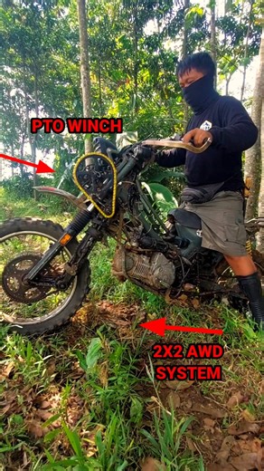 2X2 AWD + winch 12T off-raod motorcycle system