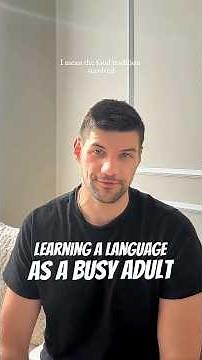Learning a Language as a Busy Adult: The Acquisition Method
