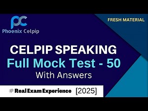 CELPIP Speaking Full Mock Test - 50 | 2025 | Task 1 to 8 Sample Answers