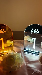 ✨ Light up your event with our LED Acrylic Arch Table Numbers! The...