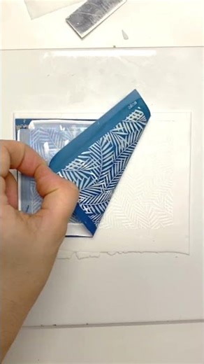 Working with translucent polymer clay and a white screen print 🤍