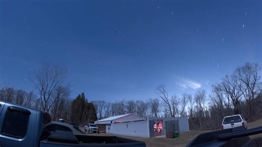 Quick time lapse of the clouds clearing out | Fox Park Observatory