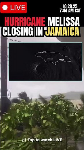 Hurricane Melissa Closing In On Jamaica | Record Breaking Pressure 😱#shorts #hurricanemelissa