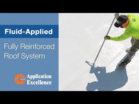 Fluid-Applied Roof System - FULLY REINFORCED - Application Excellence