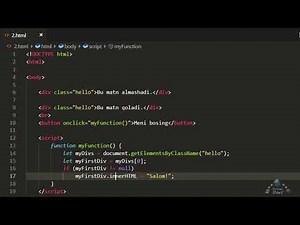 JavaScript asoslari, 53-dars. JavaScript'da DOM bilan ishlash.