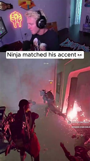 Ninja matched his accent 💀 #tfue #ninja #arcraiders