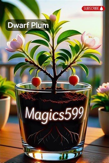 tiny Dwarf Plum Ultra-Realistic Plant Growth Time-Lapse 🌱✨ #shorts #viralshorts #plants
