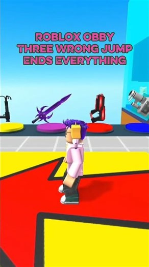 Roblox Obby Fail 💀 Three Jump Ends Everything #shorts #roblox